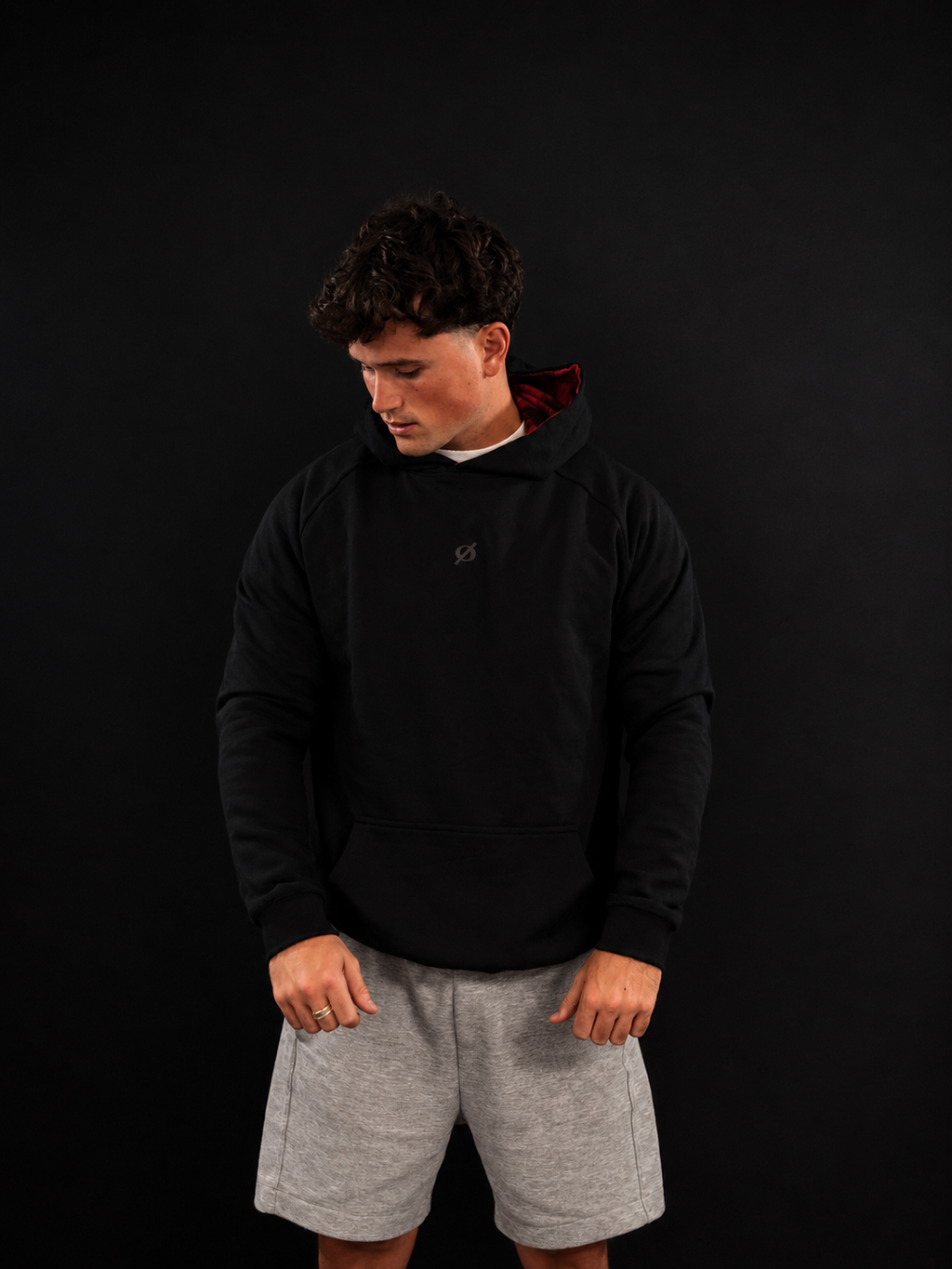 Oversized Red Tartan Hoodie